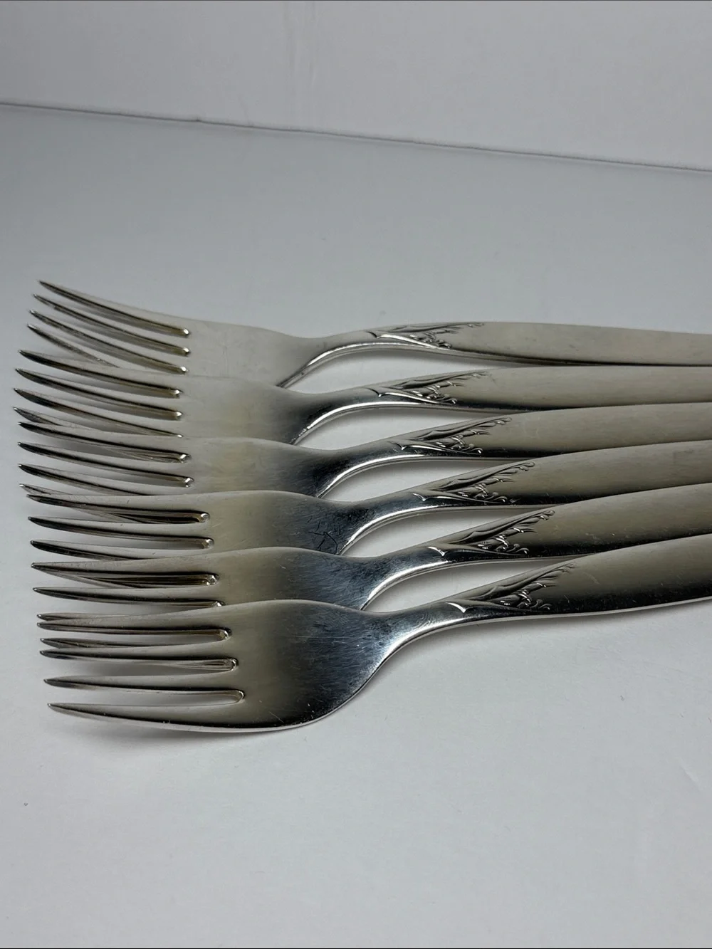 Vintage WMF Germany Patent 90 Silver Plated Forks - Set of 6